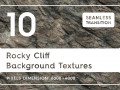 10 Rocky Cliff Background Textures 3D Model