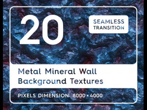 20 texture di sfondo per pareti minerali metalliche CG Textures