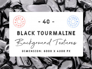 40 black tourmaline background textures CG テクスチャ