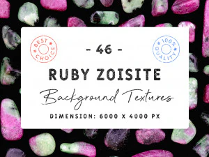 46 個のルビー ゾイサイトの背景テクスチャ CG テクスチャ