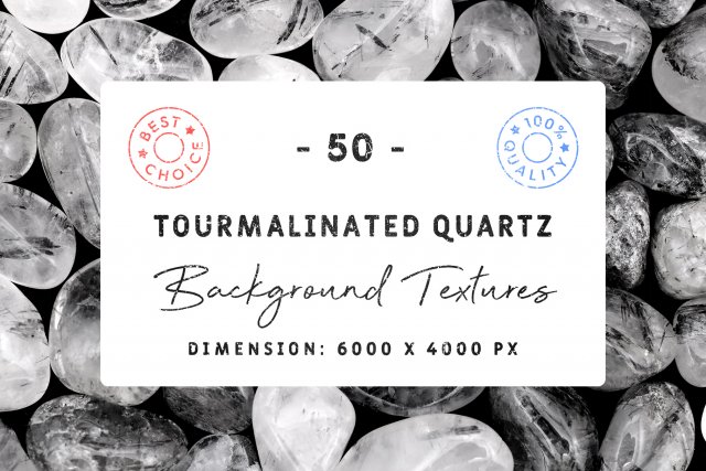 50 tourmalinated quartz background textures CG 纹理 .c4d .max .obj .3ds .fbx .stl .blend 