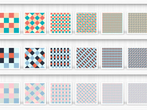 30 French Checkered Patterns CG Textures