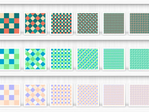 30 French Checkered Patterns CG Textures