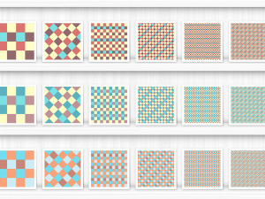 30 French Checkered Patterns CG Textures