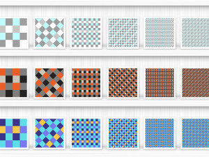 30 French Checkered Patterns CG Textures