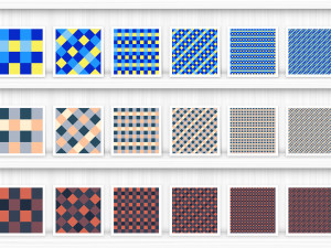 30 French Checkered Patterns CG Textures