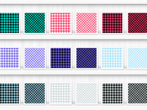 100 Gingham Check Patterns CG Textures