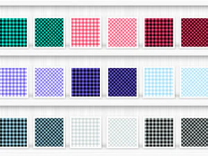 100 Gingham Check Patterns CG Textures