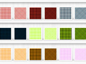 100 Gingham Check Patterns CG Textures