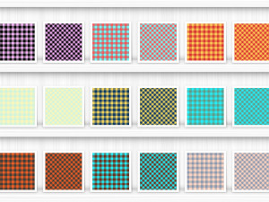100 Gingham Check Patterns CG Textures