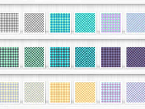 100 Gingham Check Patterns CG Textures