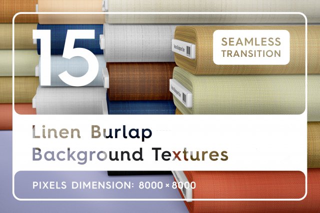15 Linen Burlap Textures CG Textures .c4d .max .obj .3ds .fbx .stl .blend 