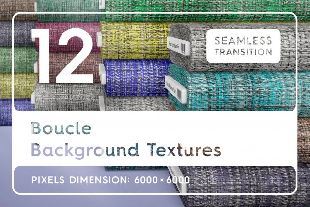 12 Boucle Background Textures CG Textures .c4d .max .obj .3ds .fbx .stl .blend 