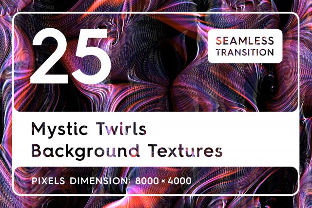 25 Mystic Twirls Background Textures CG Tekstury .c4d .max .obj .3ds .fbx .stl .blend 