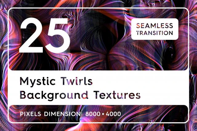 25 Mystic Twirls Background Textures CG Textures .c4d .max .obj .3ds .fbx .stl .blend