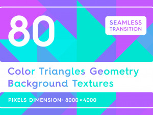 80 Color Triangles Geometry Background Textures CG Textures