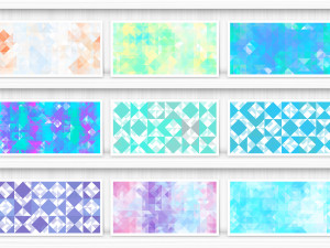 80 Color Triangles Geometry Background Textures CG Textures