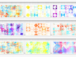 80 Color Triangles Geometry Background Textures CG Textures