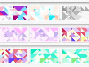 80 Color Triangles Geometry Background Textures CG Textures