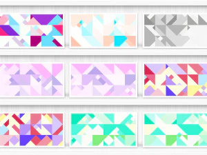 80 Color Triangles Geometry Background Textures CG Textures
