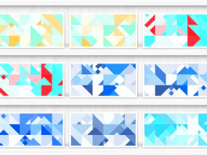 80 Color Triangles Geometry Background Textures CG Textures
