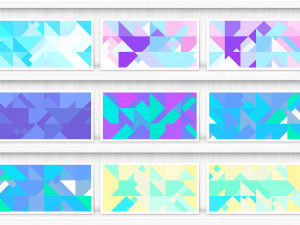 80 Color Triangles Geometry Background Textures CG Textures