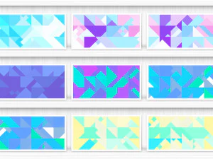 80 Color Triangles Geometry Background Textures CG Textures