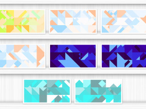 80 Color Triangles Geometry Background Textures CG Textures