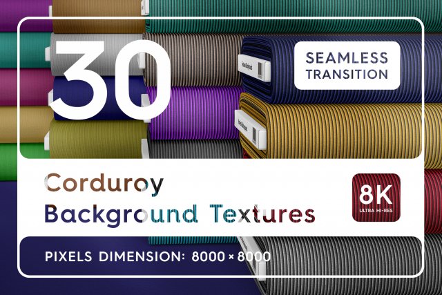 30 Corduroy Background Textures CG Texturen .c4d .max .obj .3ds .fbx .stl .blend 
