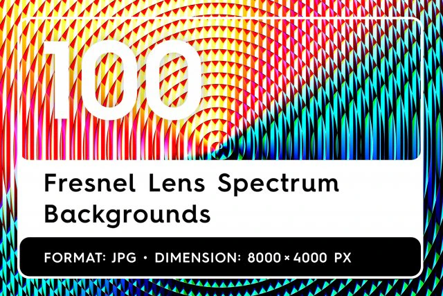 100 Fresnel Lens Spectrum Backgrounds CG Textures .c4d .max .obj .3ds .fbx .stl .blend 
