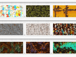 15 Rusty Paint Background Textures CG टेक्स्चर्स