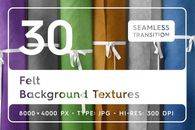 30 Felt Textures CG Текстури .c4d .max .obj .3ds .fbx .stl .blend 