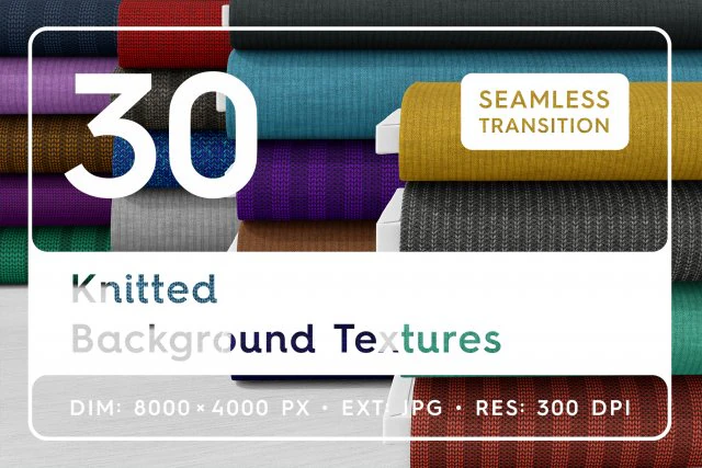30 Knitted Background Textures CG Textures .c4d .max .obj .3ds .fbx .stl .blend 