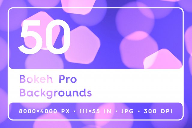 50 Bokeh Pro Backgrounds CG Textures .c4d .max .obj .3ds .fbx .stl .blend 