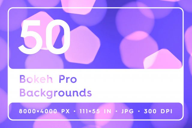 50 Bokeh Pro Backgrounds CG Textures .c4d .max .obj .3ds .fbx .stl .blend 
