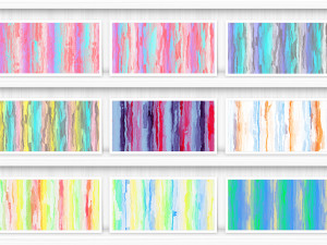 40 Watercolor Striped Stains Backgrounds CG Textures