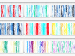 40 Watercolor Striped Stains Backgrounds CG Textures