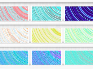 50 Renkli G&uuml;neş Işını Arka Planları CG Dokuları