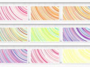 50 Renkli G&uuml;neş Işını Arka Planları CG Dokuları