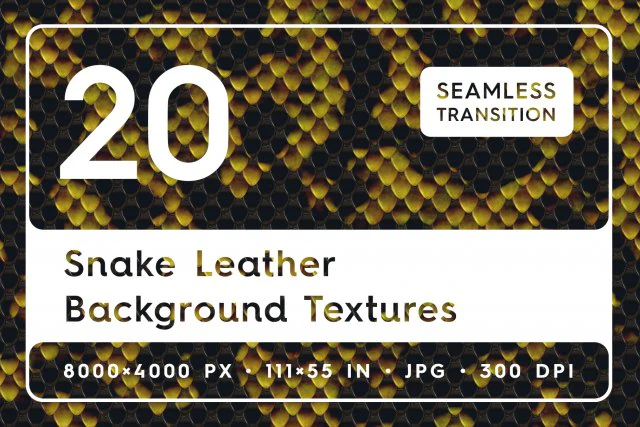 20 Snake Leather Background Textures CG Textures .c4d .max .obj .3ds .fbx .stl .blend 
