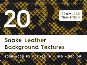 20 Snake Leather Background Textures CG 纹理