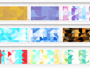 50 Quarters Geometric Backgrounds CG Textures