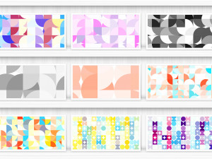 50 Quarters Geometric Backgrounds CG Textures