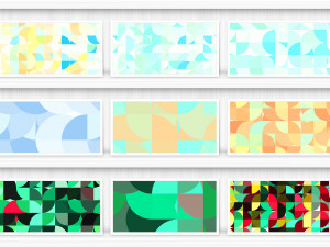 50 Quarters Geometric Backgrounds CG Textures