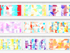 30 Colorful Squares Geometric Backgrounds CG Textures