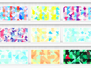 30 Colorful Squares Geometric Backgrounds CG Textures
