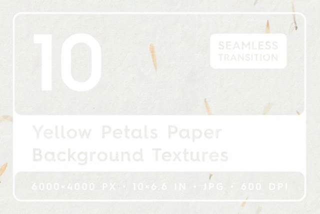 10 texturas de papel de p&eacute;talas amarelas Texturas CG .c4d .max .obj .3ds .fbx .stl .blend 