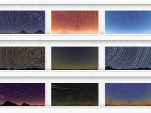 20 Stargazing Trail Backgrounds CG Textures