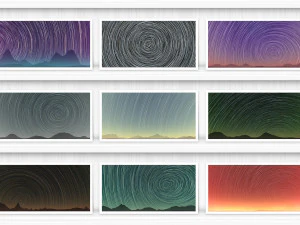20 Stargazing Trail Backgrounds CG Textures