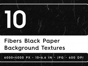 10 Fibers Black Paper Texture Backgrounds CG Textures